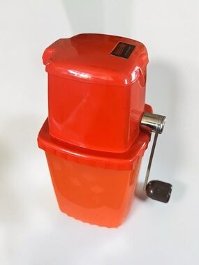 Vintage Swing-A-Way Red Ice Crusher Hand Crank Bar Kitchen Tool